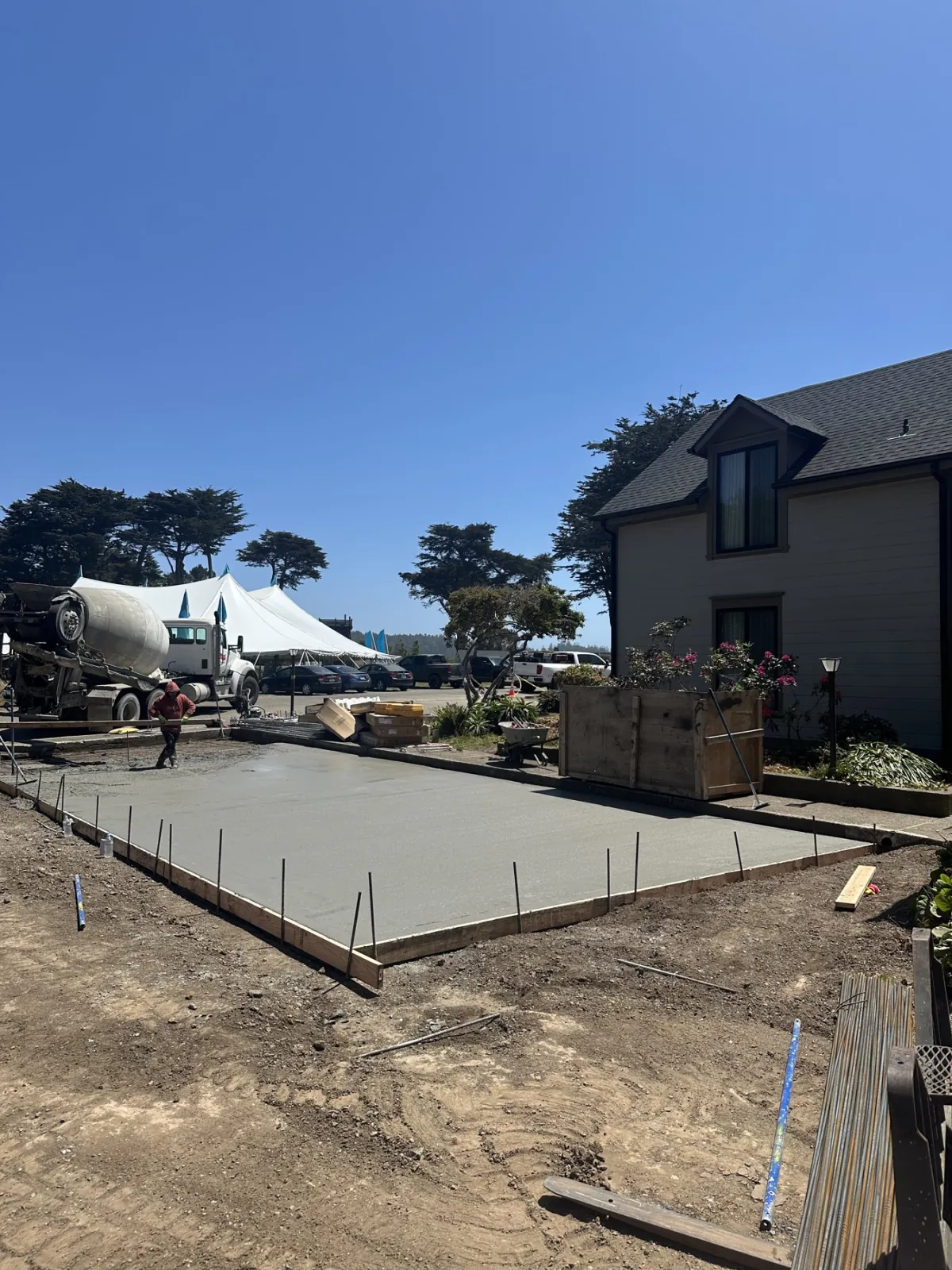 Completed work at the Hill House Inn